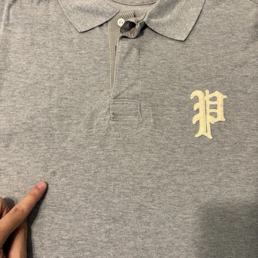 Polo Ralph Lauren Shirt Mens 2XL Tall 2XLT Old English Varsity Logo Big P Rugby